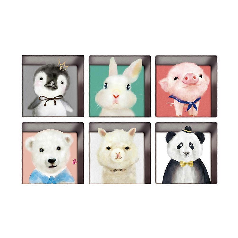 Decorative 3D Bathtub Stickers Non-slip And Waterproof For Kids Bathroom Use Assorted Color 6Pack