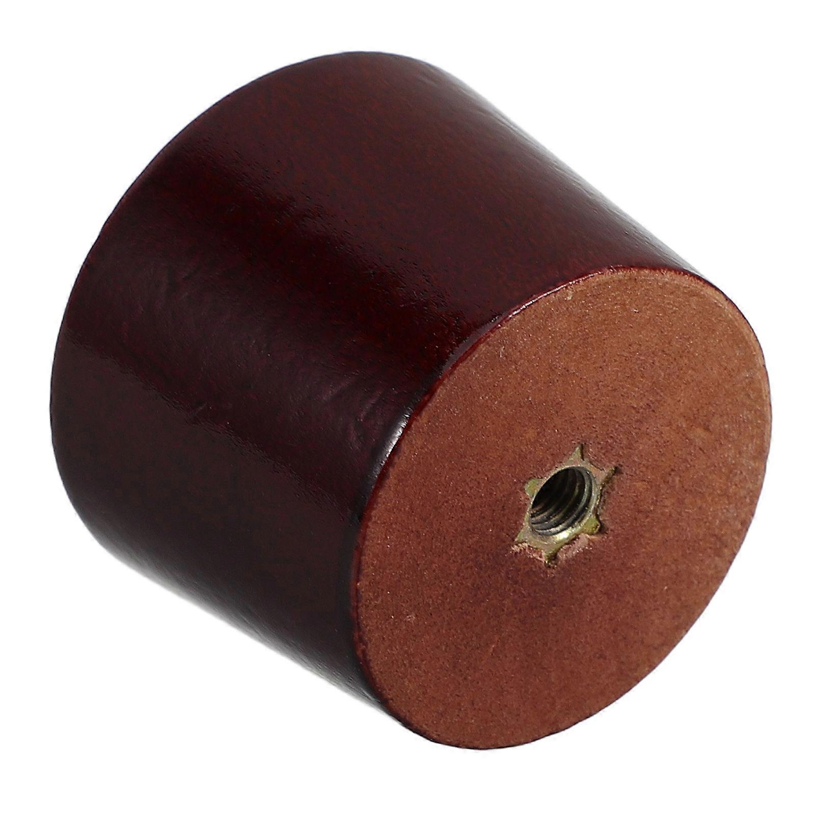Wooden Pot Lid Handle for Cooking and Camping Dark Red High Temperature Resistant Versatile Use 3.5 inches