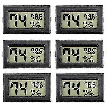 6er-Pack Mini-Hygrometer-Digitalthermometer für kleine Räume in Europa