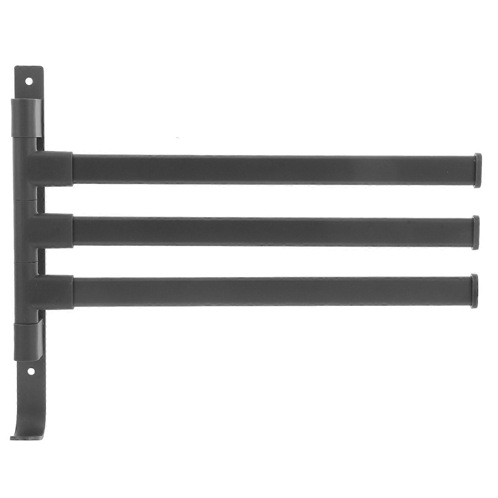 RV Clothes Drying Rack Collapsible Hanger with Swivel Towel Rod 180 Degree Space Saving Laundry Solution Clothing Rack Wall Mount
