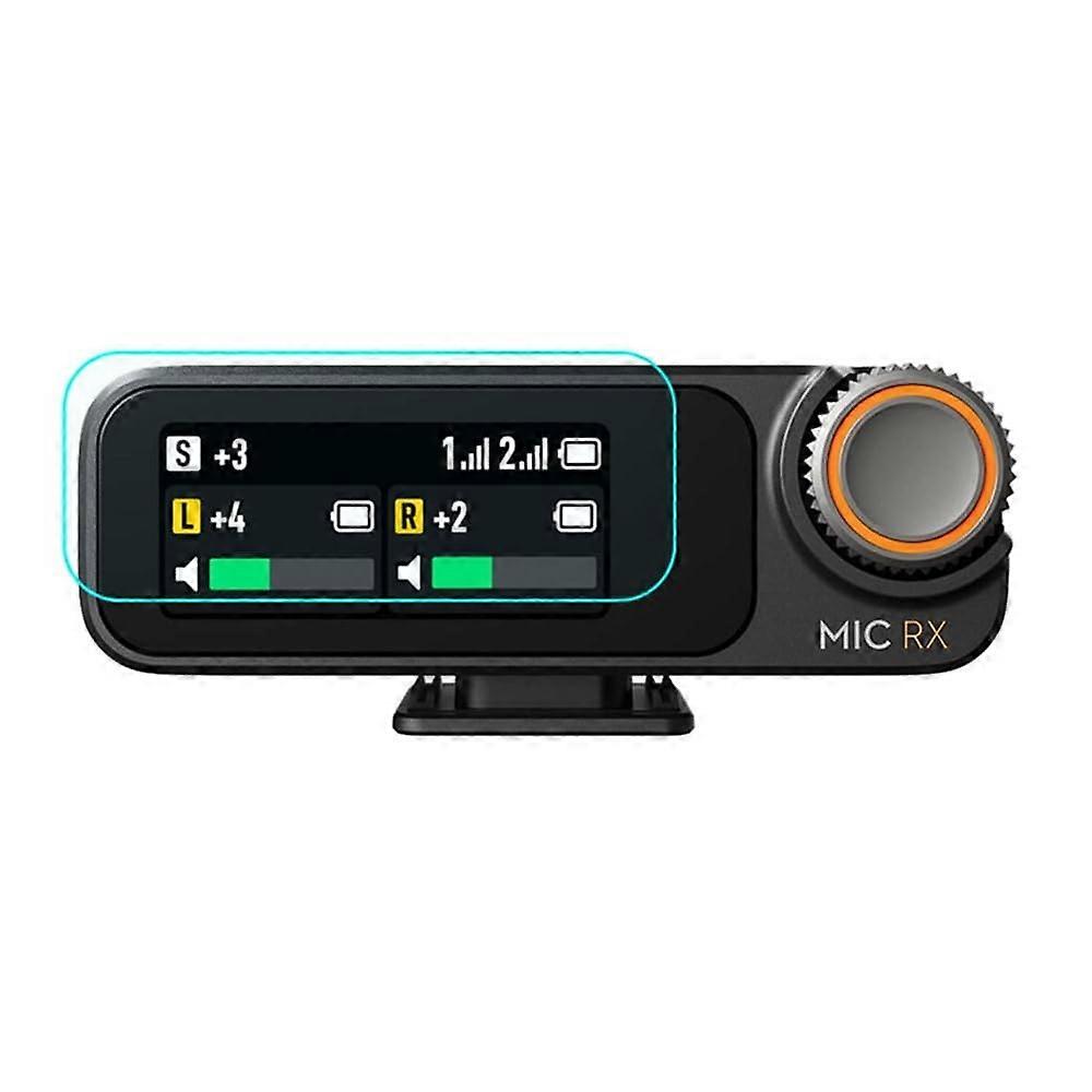 MIC Screen Protector For DJI Mic 2 Wireless Microphone, Bubble-Free Tempered Glass, Anti-Scratch, 2-Piece Set