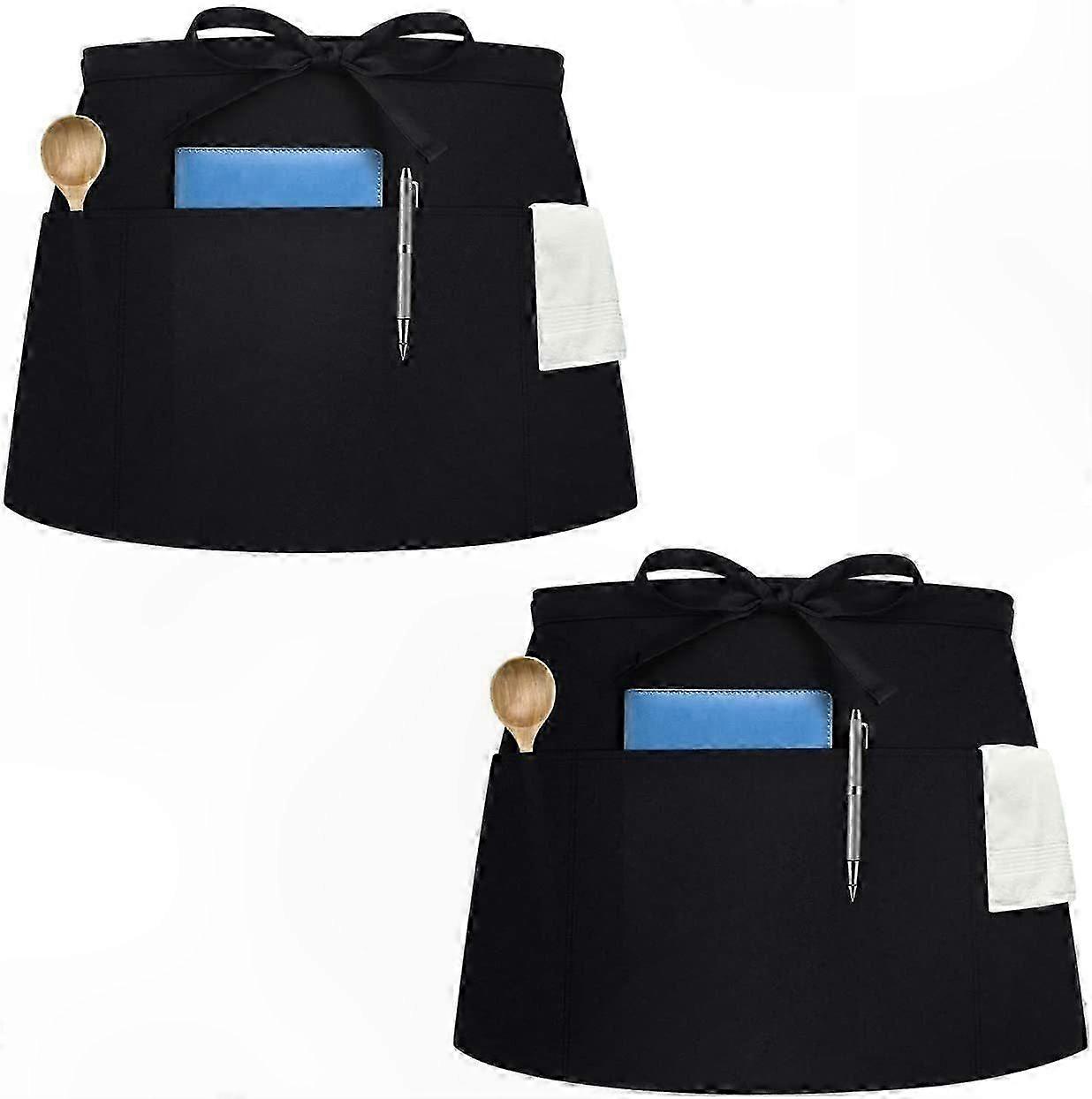 Stylish Comfortable Waist Apron for Everyday Use Utility Apron for Waiters and Staff