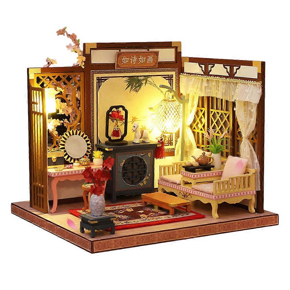 Miniature House Shape Toy Set for Educational Play Featuring Assorted Color Design