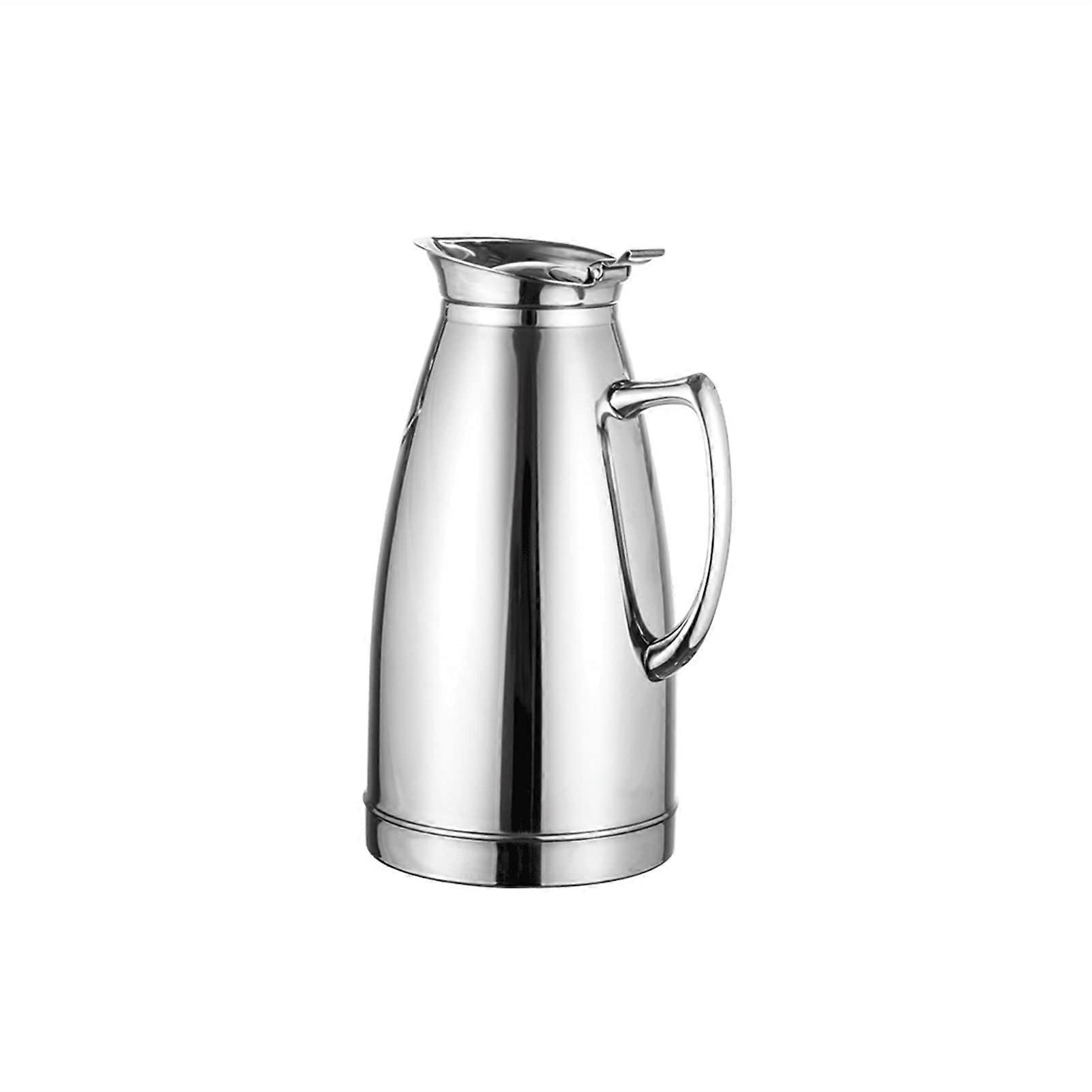 Coffee Pots Water Cups Insulation Kettle, 2L Vacuum Flask, 304 Stainless Steel Large Capacity Beverage Bottle