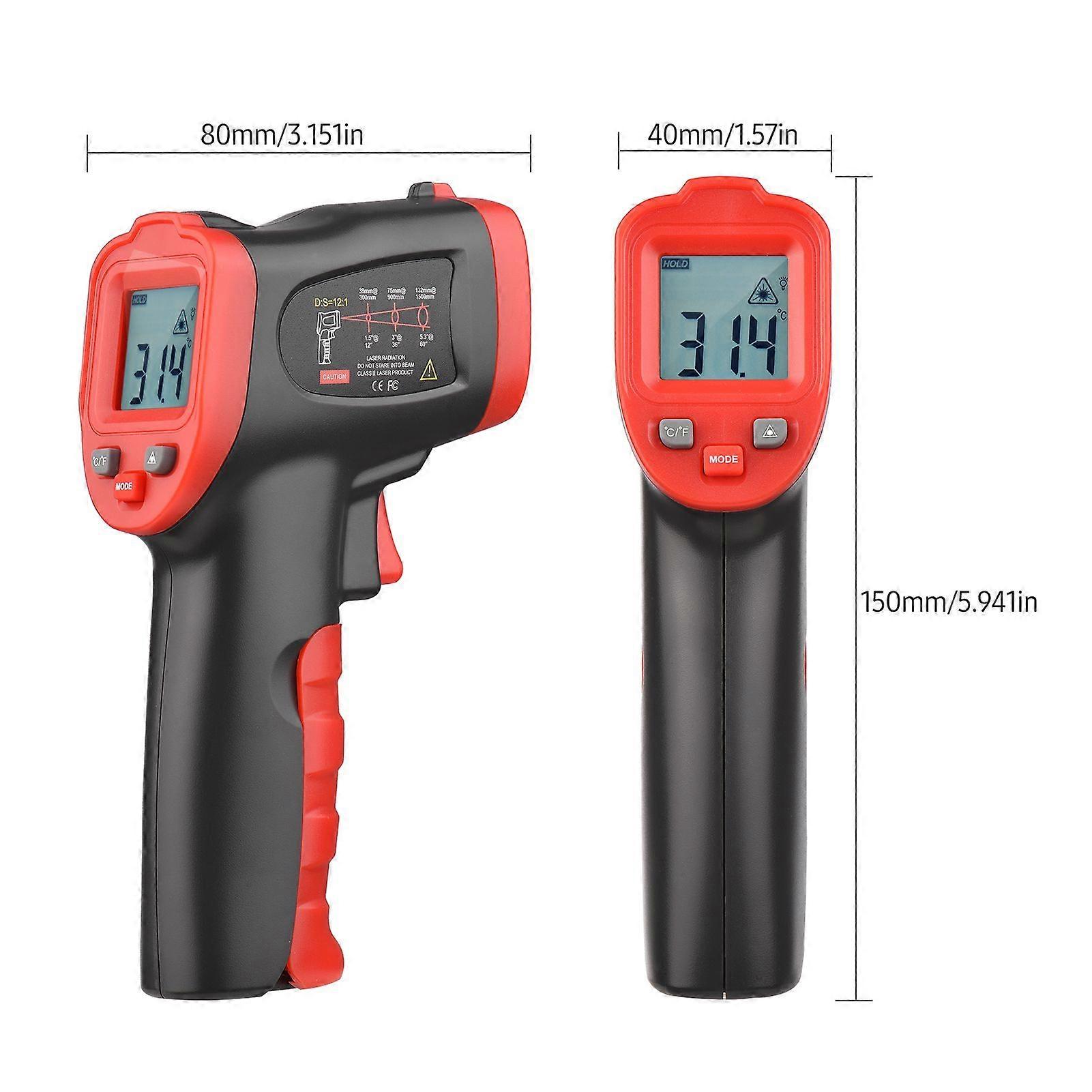 -50600 /-581112 Infrared Thermometer IR Laser Thermometer Handheld Non-Contact Digital Temperature Tester Pyrometer Temperature Gun for Kitchen Cookin