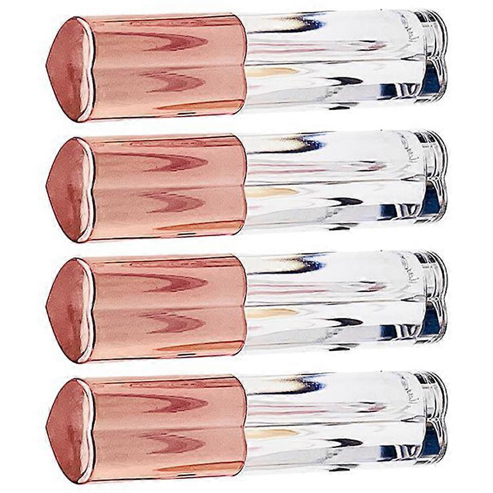 4Pcs Lip Gloss Tubes Transparent Empty Containers with Wand