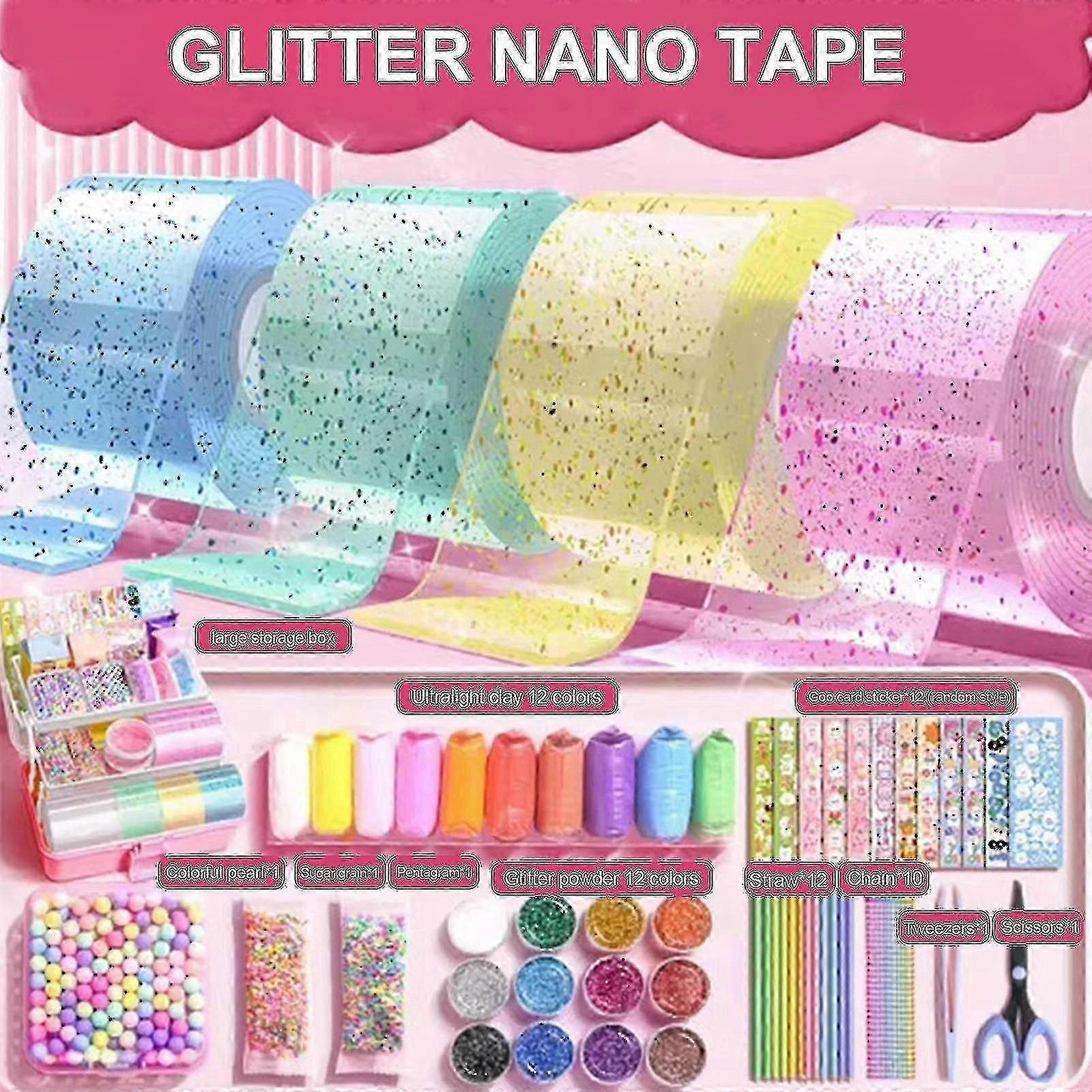 Nano Tape Bubble Kit For Kids With Step-by-step Video Tutorials, Nano Magical Double Sided Adhesive Gel Grip Traceless