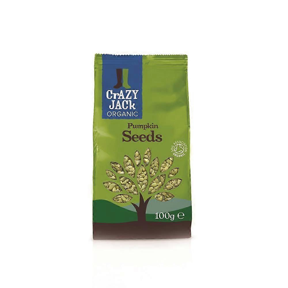 Crazy Jack Organic Pumpkin Seeds 100g - 2 Pack