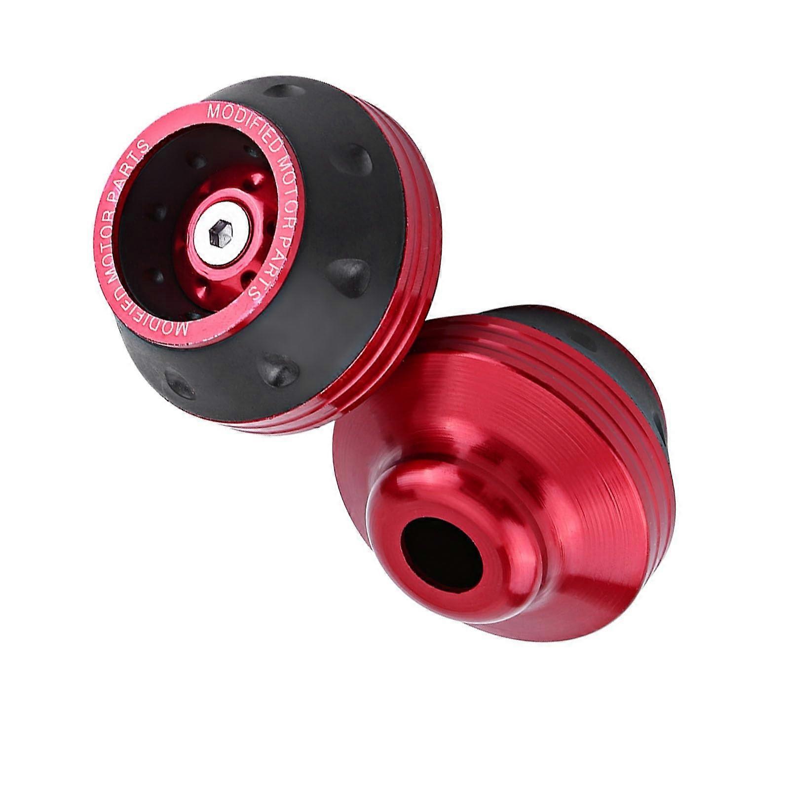 Front Fork Frame Sliders, CNC Aluminium Alloy, Motorbike Falling Protection, Included Left  Right, Made Form, Wear, Good Replacement (Red)