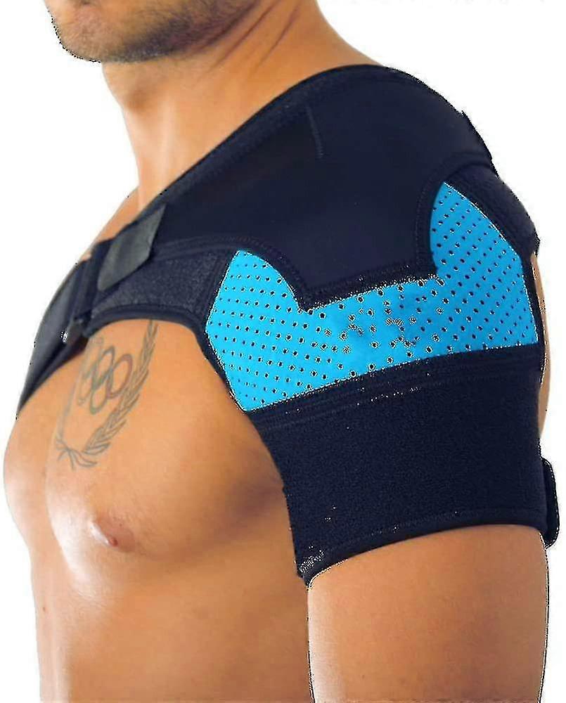 Adjusted Shoulder Support Brace for Rotator Cuff Pain Relief - Left & Right Adjustable Compression Brace