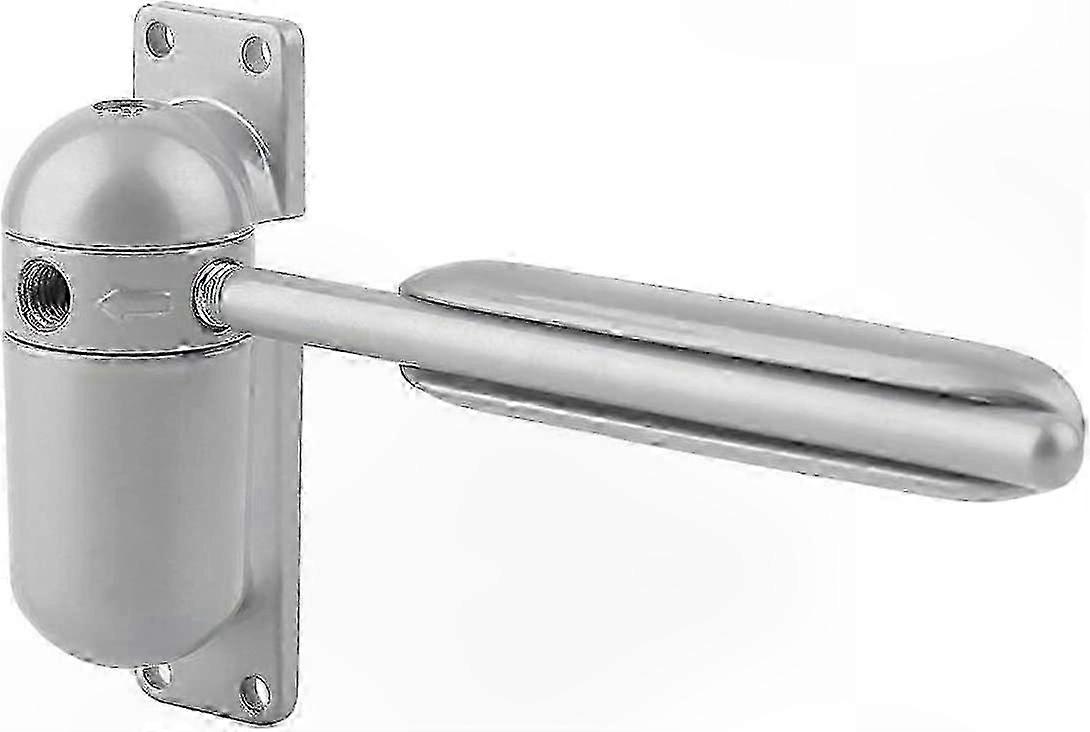 Self-Closing Door Mechanism with Durable Spring Mount in Grey Finish