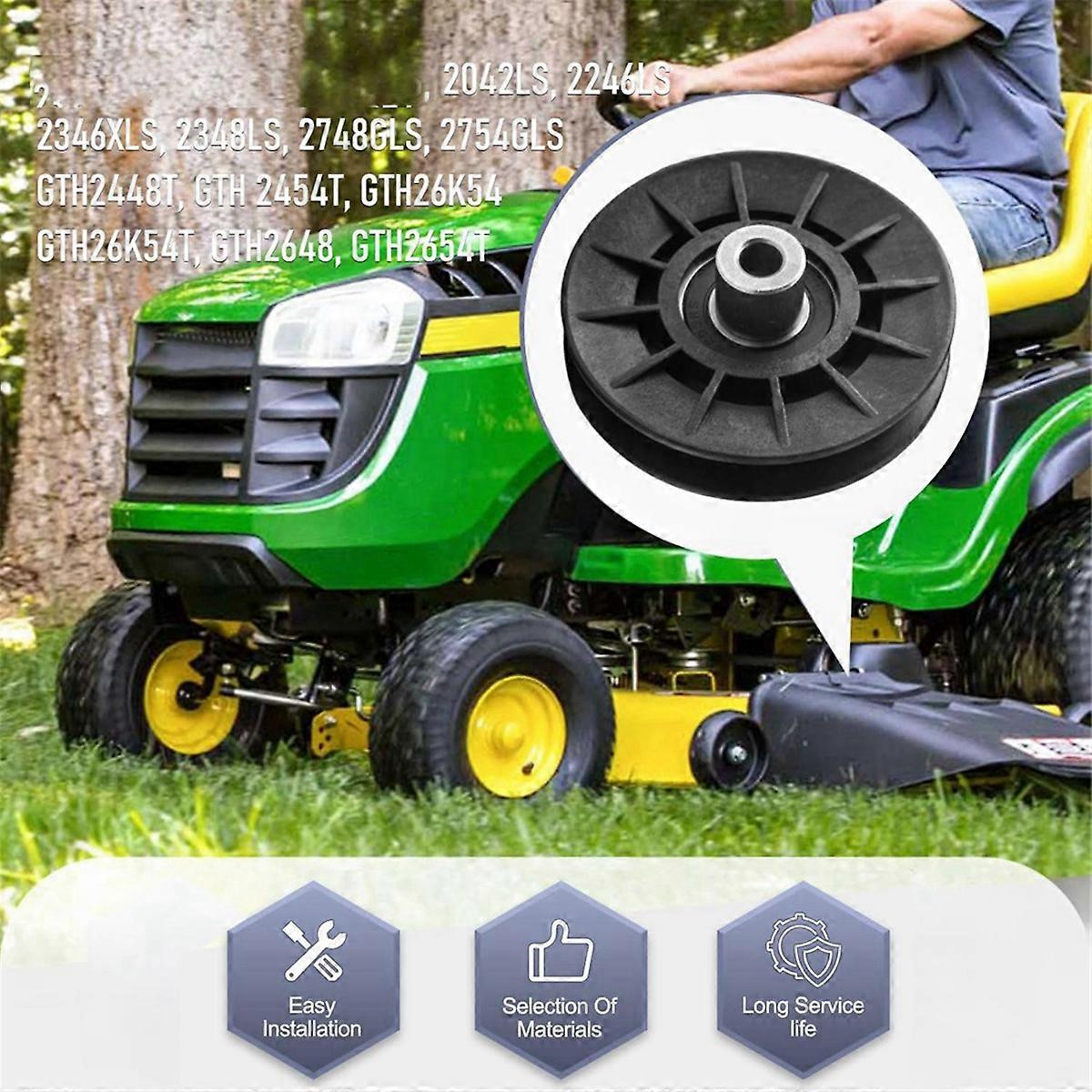 532194326 V-Groove Idler Pulley and 532194327 Flat Idler Pulley Kit for  Husqvarna Riding Lawn Mowers