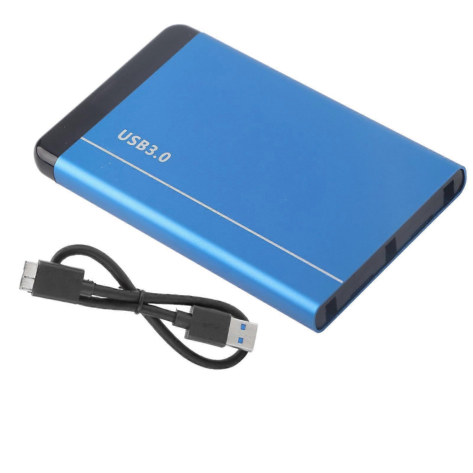 Mobile Hard Disk Enclosure USB3.0 Portable Aluminum Alloy for 2.5in SSD Support 8TB (Not Inclube Hard Disk)