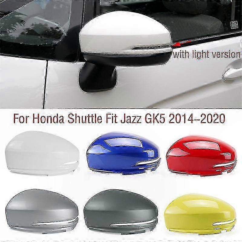 Car Wing Door Side Mirror Cover for Fit Jazz Shuttle GK5 2014-2020 Outside Rearview Mirror Housing Shell
