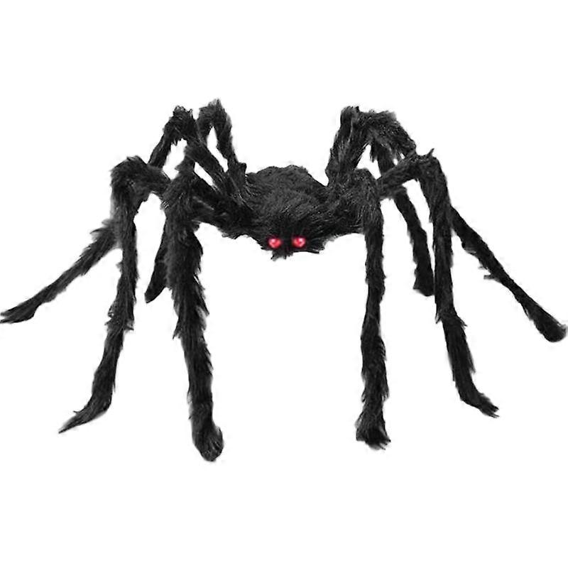 Halloween outdoor decorations, blood handprints and spiders in different specifications, creating a scary atmosphere