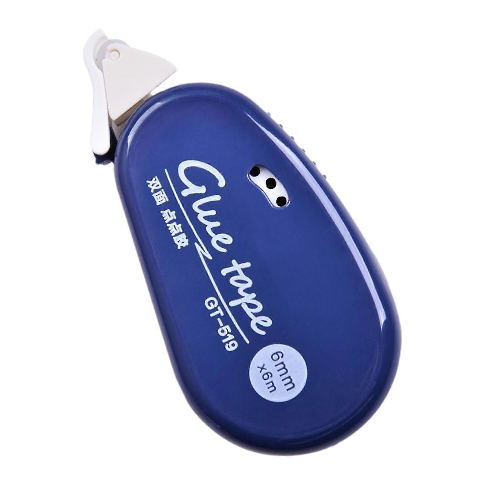 Scrapbooking Adhesive Roller Double Sided Glue Roller With Retractable Dispenser Blue Tape For Scrapbooks And Notebooks