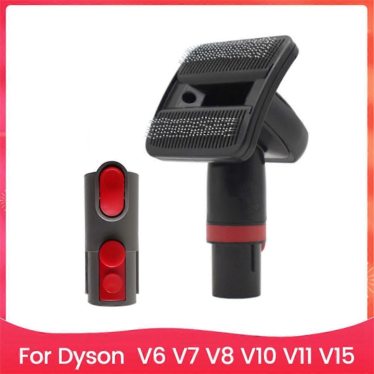 Dog Pet Groom Brush Tool for V15 V11 V10 V8 V7 V6 Vacuum Attachments with Converter Pet Grooming Kit