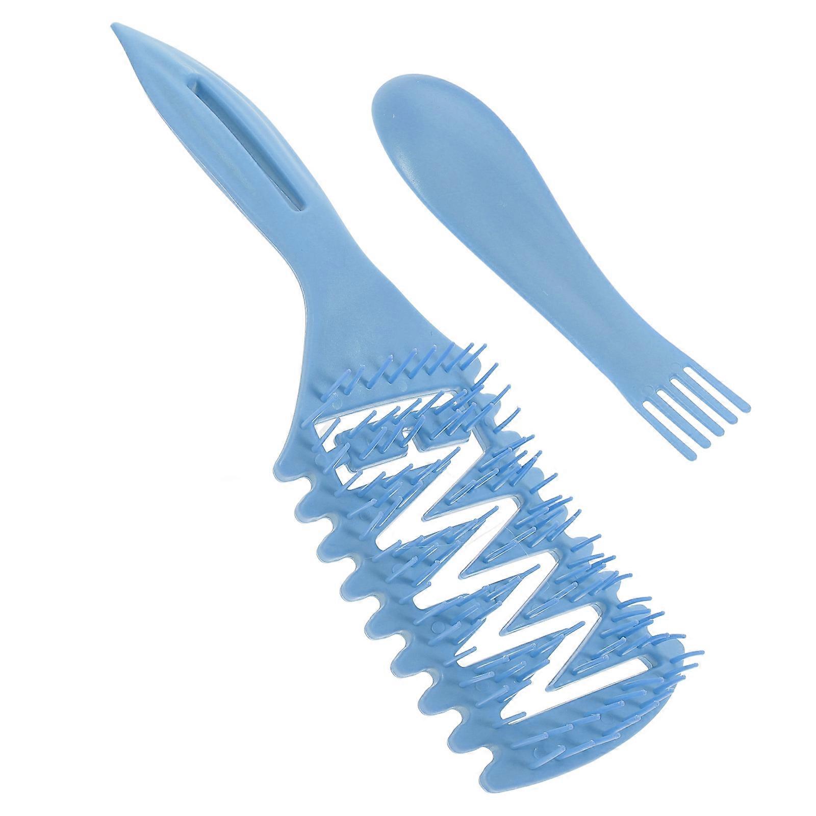 Detangling Comb Teasing Comb For Fine Hair Daily Use Multifunctional Squeezer 2Pcs