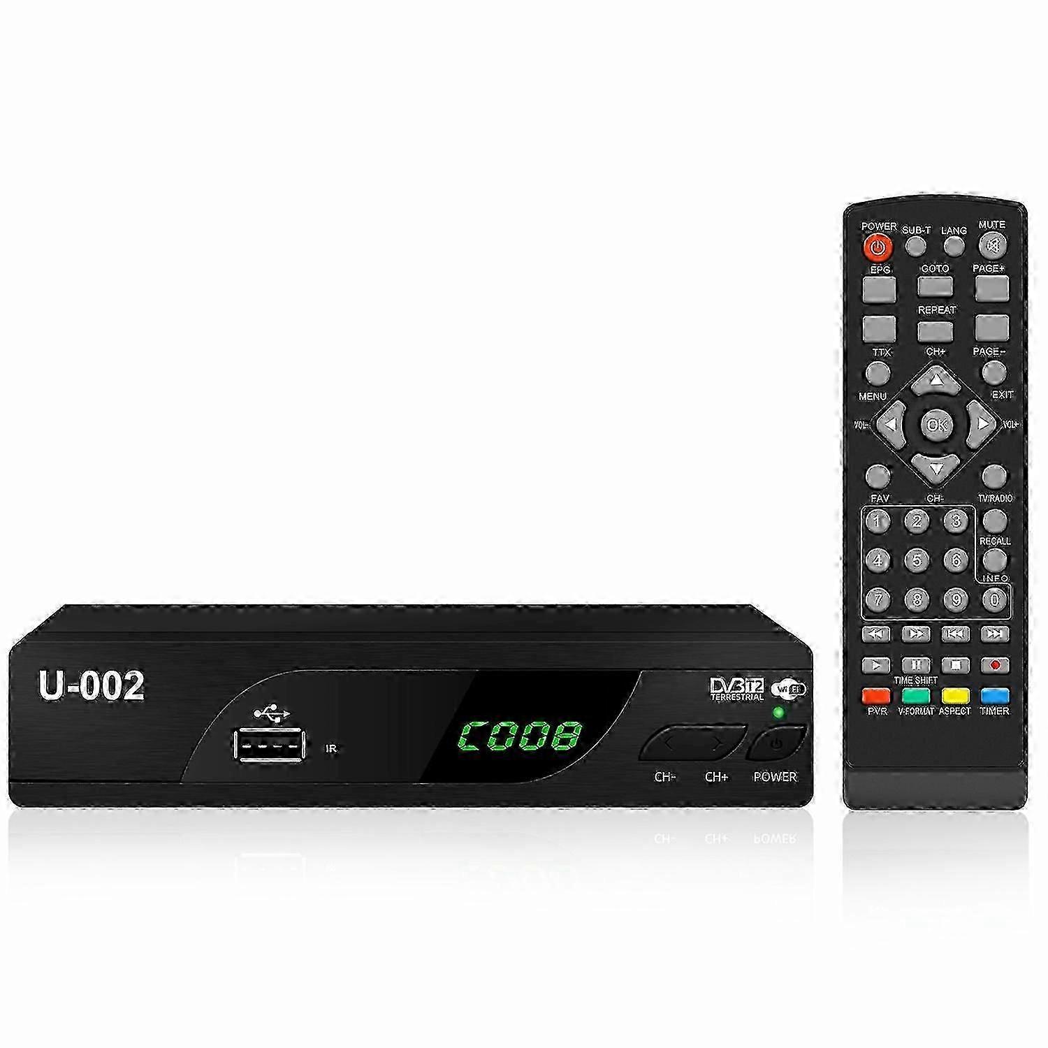 H.264 DVB-T2 U-002 WiFi TV Box Smart 1080P TV Box-EU Plug