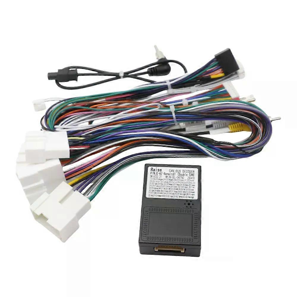 Wiring Harness CAN Bus Decoder 16 Pin to 12Pin 32Pin 24Pin Connector Car Android Cable Adapter for Renault Clio Mk4 with Tomtom