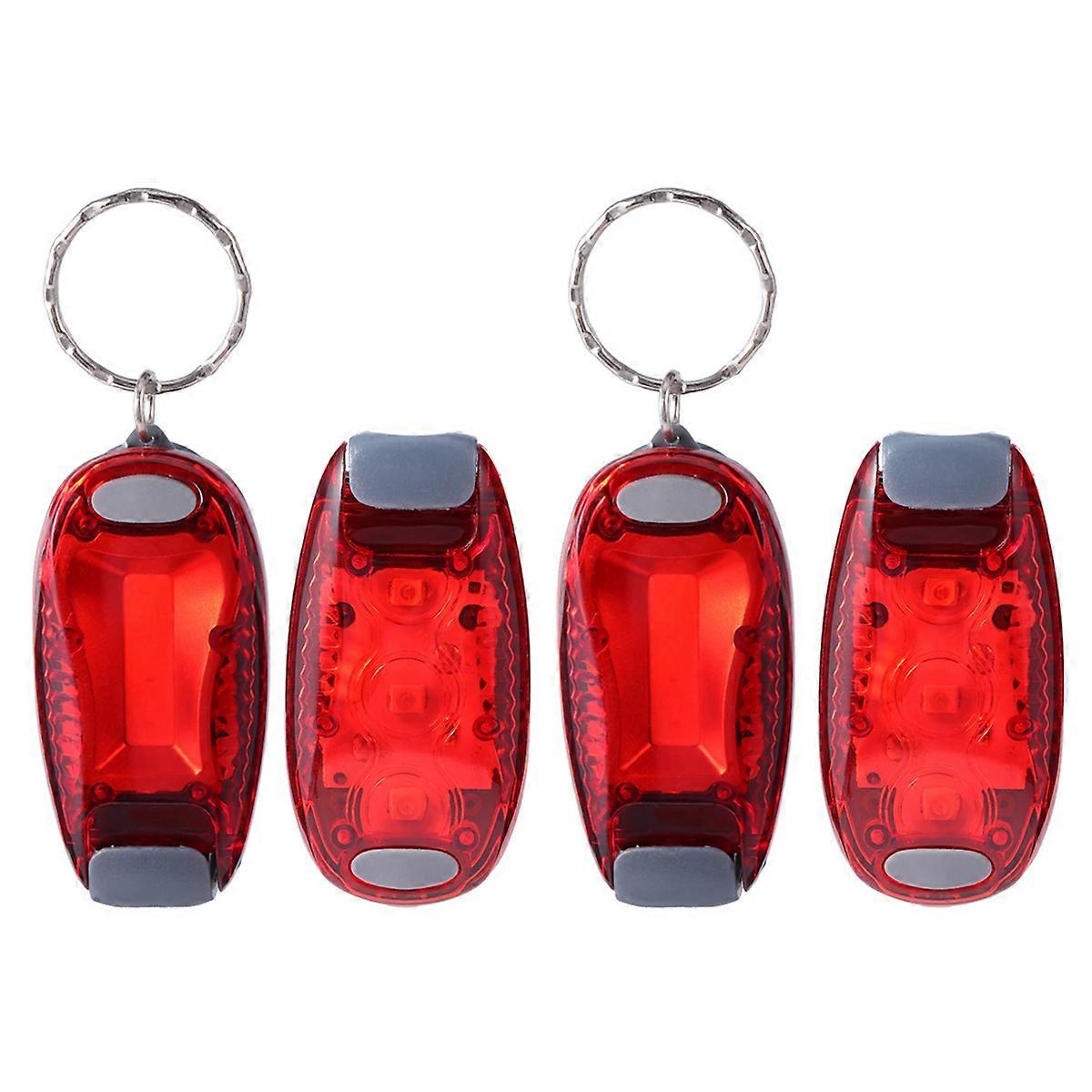Bike Rear Light with 3 HighBrightness LEDs for Night Safety Warning ABS Red Compact Design