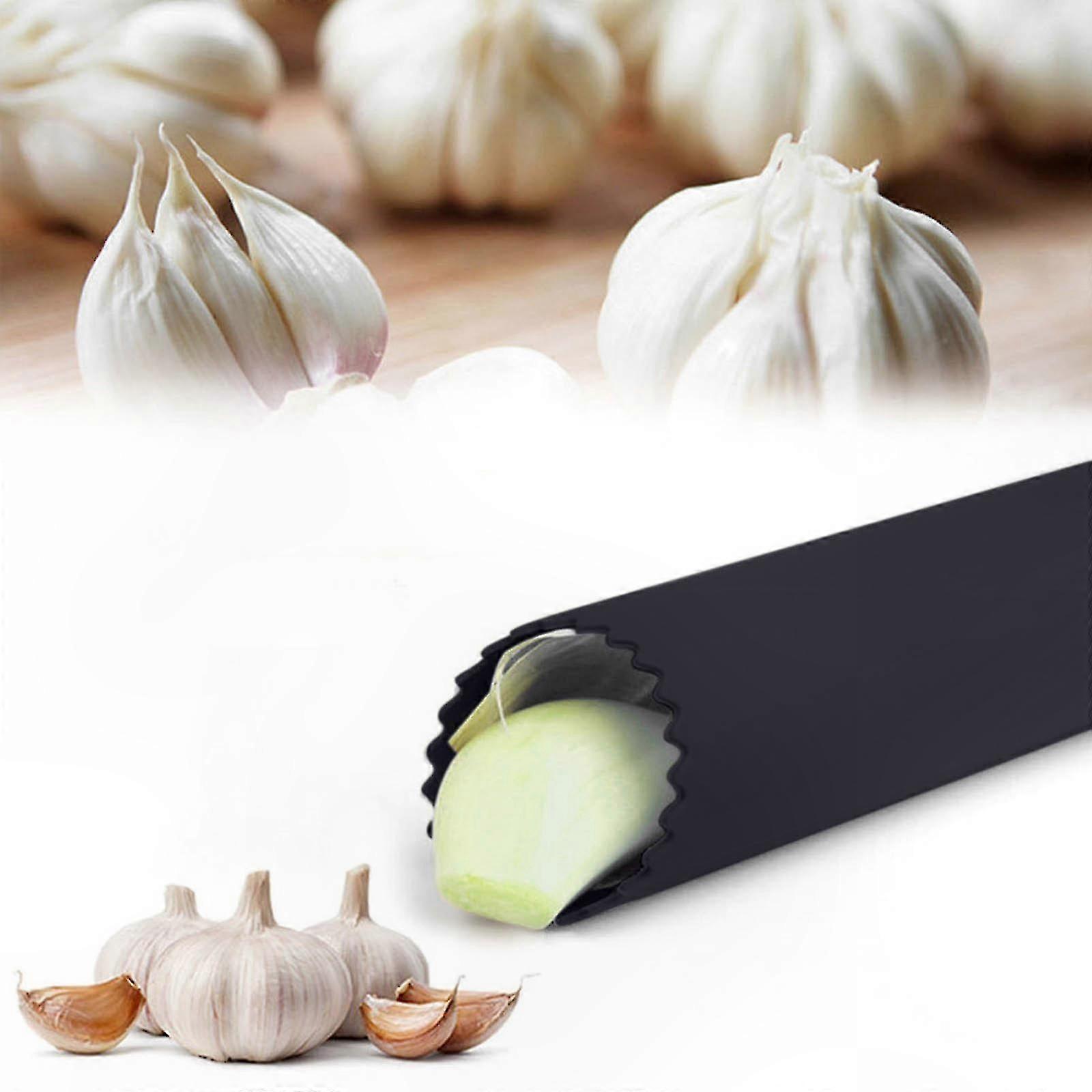 Silicone Garlic Peeling Tool - Effortless Garlic Clove Remover - Quick and Clean Peeling Solution for Hands-Free Use