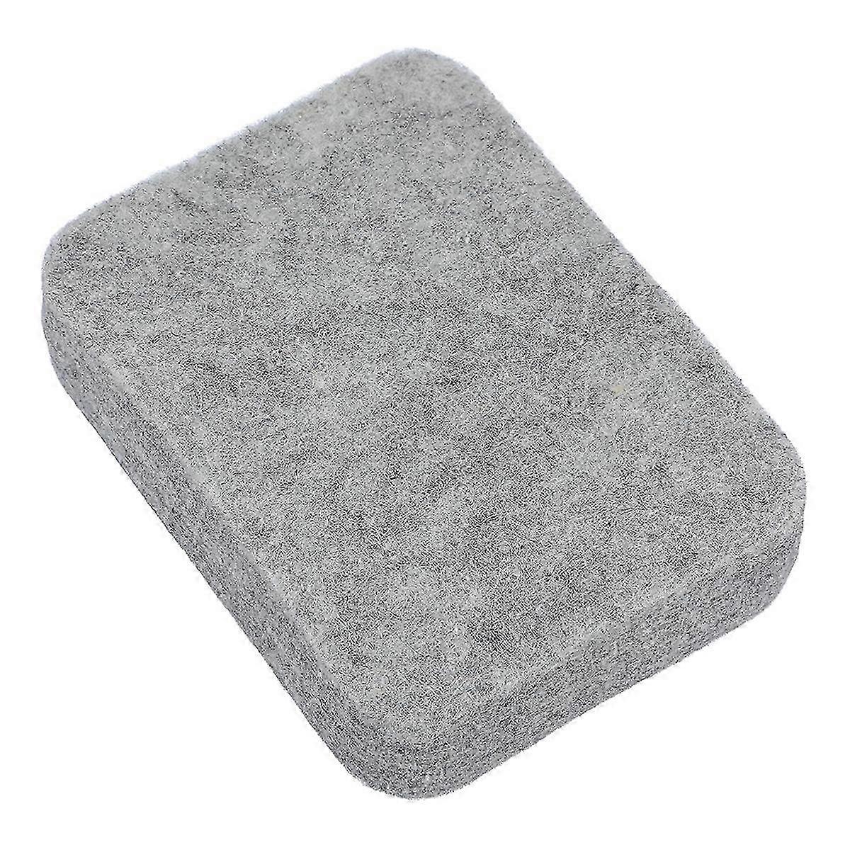 Needle Felting Pad - Thick and Firm Grey Sponge Felting Mat with Natural Wool for Crafting 4.65x3.35Inch