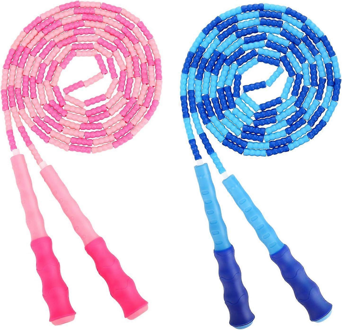 Jump Rope, 2 Pieces Premium Adjustable TPU Jump Rope, Adjustable Skipping Rope