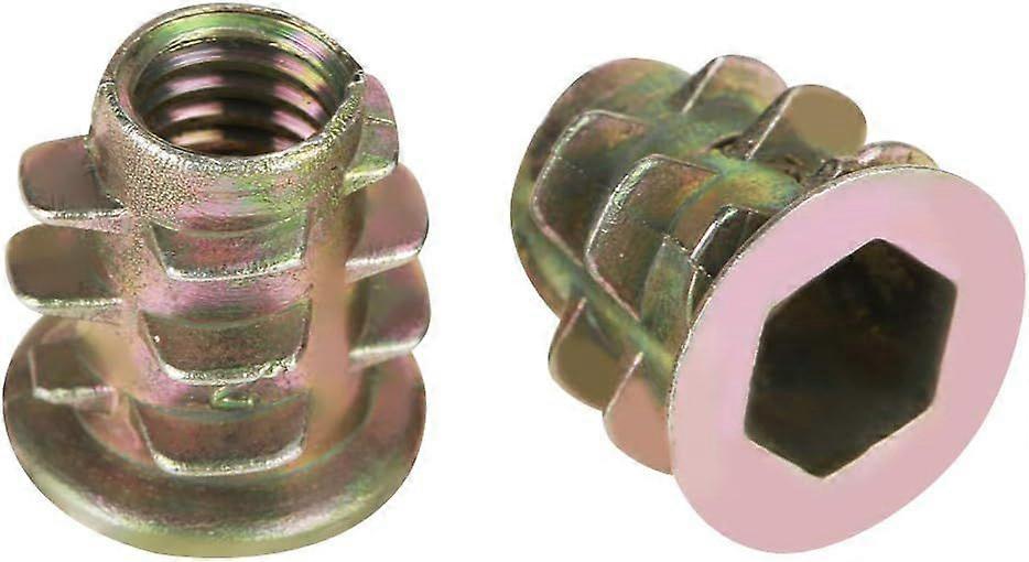 50pcs Zinc Alloy M5 Threaded Insert Nuts for Wood Furniture, M5 x 10mm 56Vingt