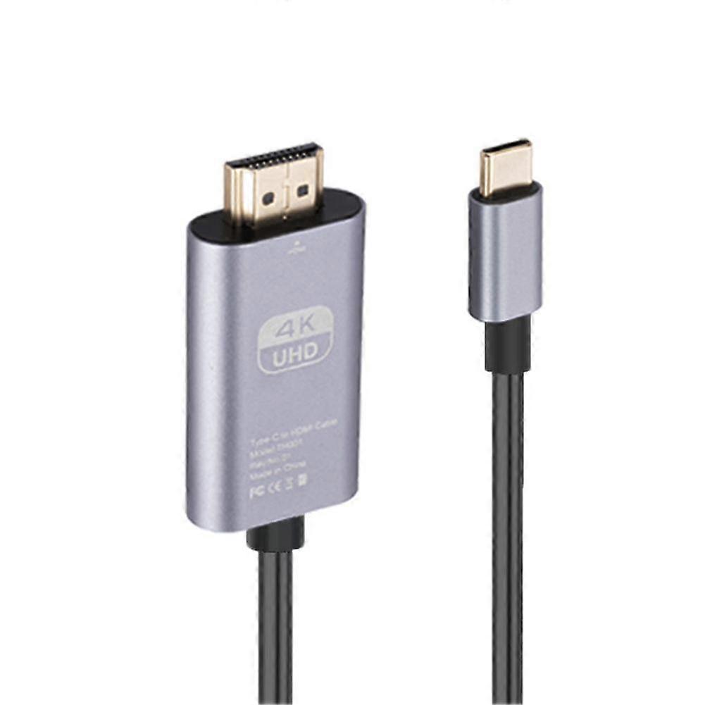 Tipo-c USB C para HDMI Cabo 4K 30/60Hz Ultra High Speed Adapter Cable