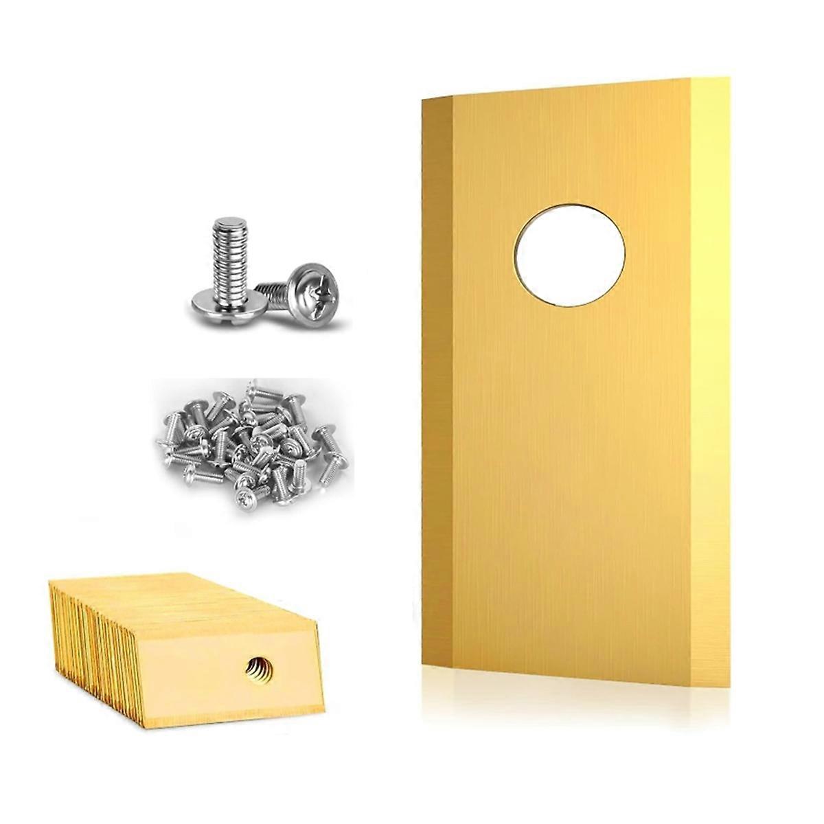Set of 36 Robotic Lawnmower for , Replacement Made of Stainless Steel and Titanium with Screws