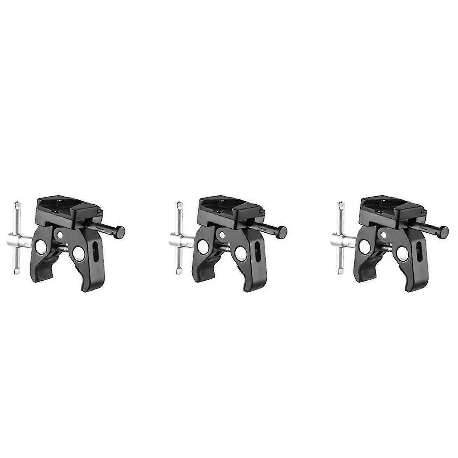 V-Mount Battery Adapter with Clamp for Mounting to Light Stand Tripod