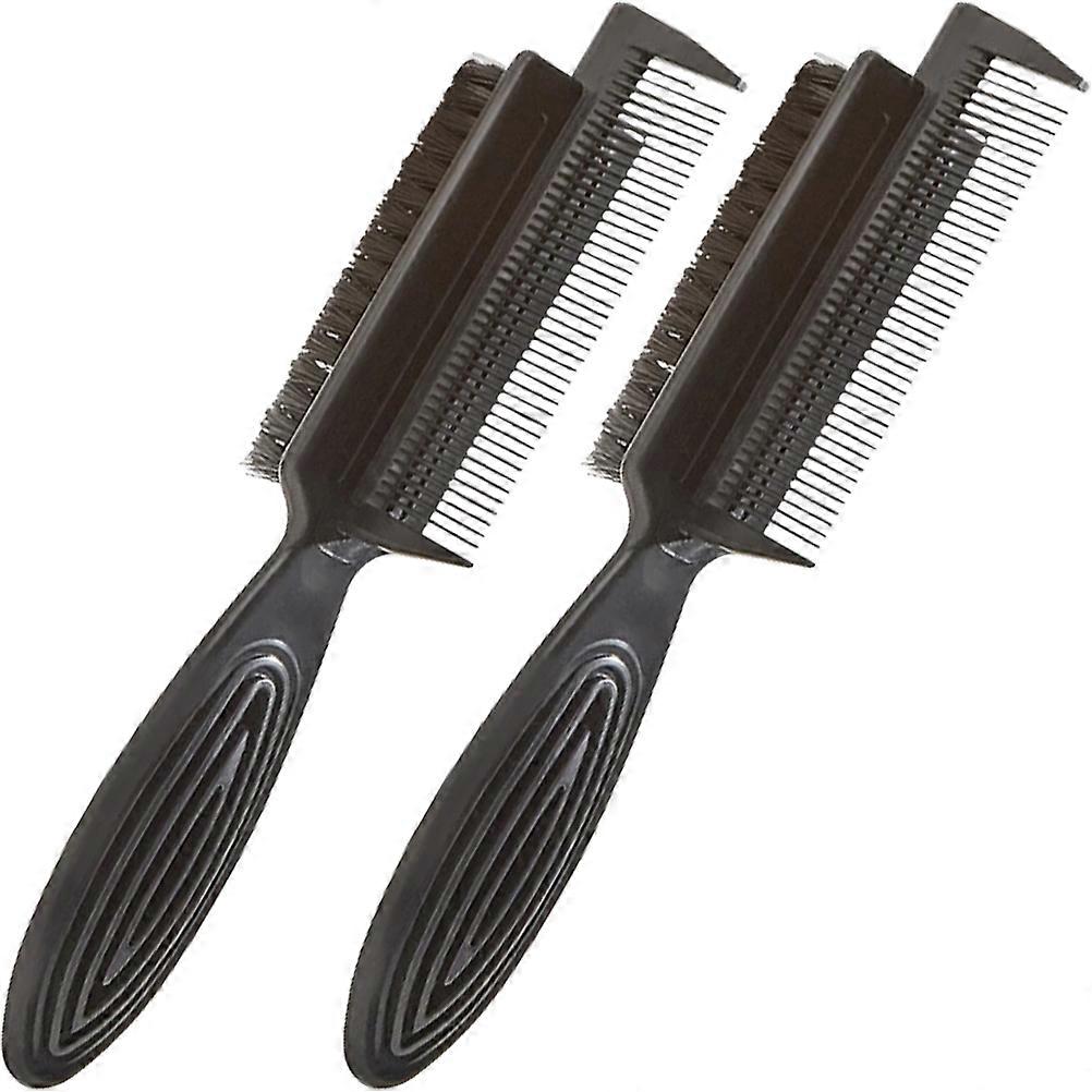 Hair Cleaning Double-Sided Bristle Brushes for Home Use 8Pcs
