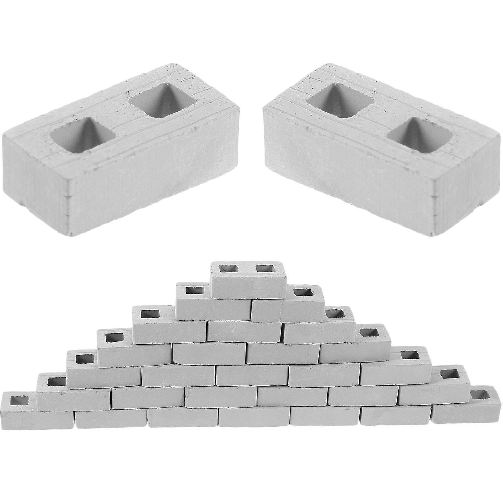 Fake Bricks Miniature Bricks for Decor DIY Landscaping Accessories 60Pcs