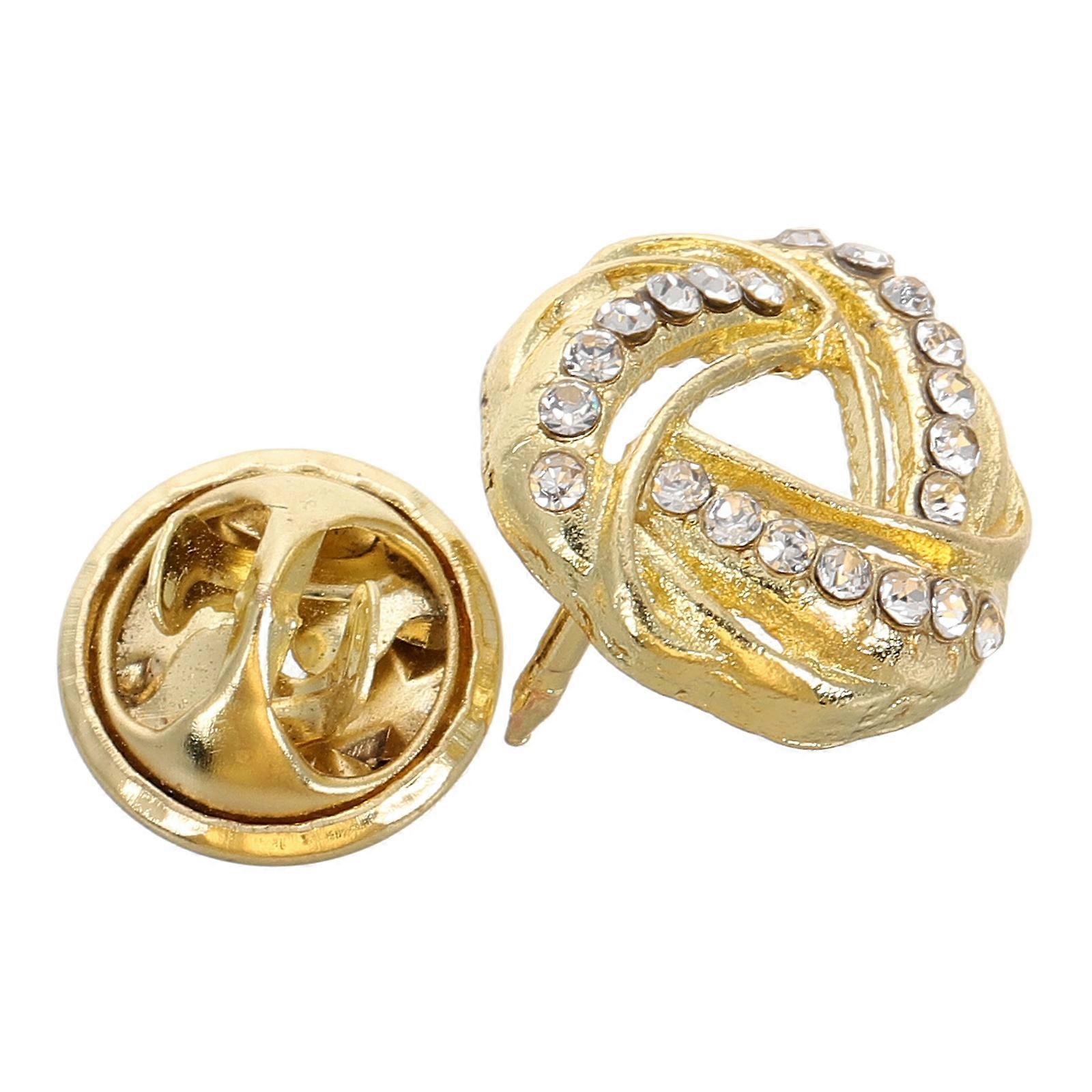 Teardrop Stud Earring Mini Collar Pin Metal Decorative Accessory 1Pcs