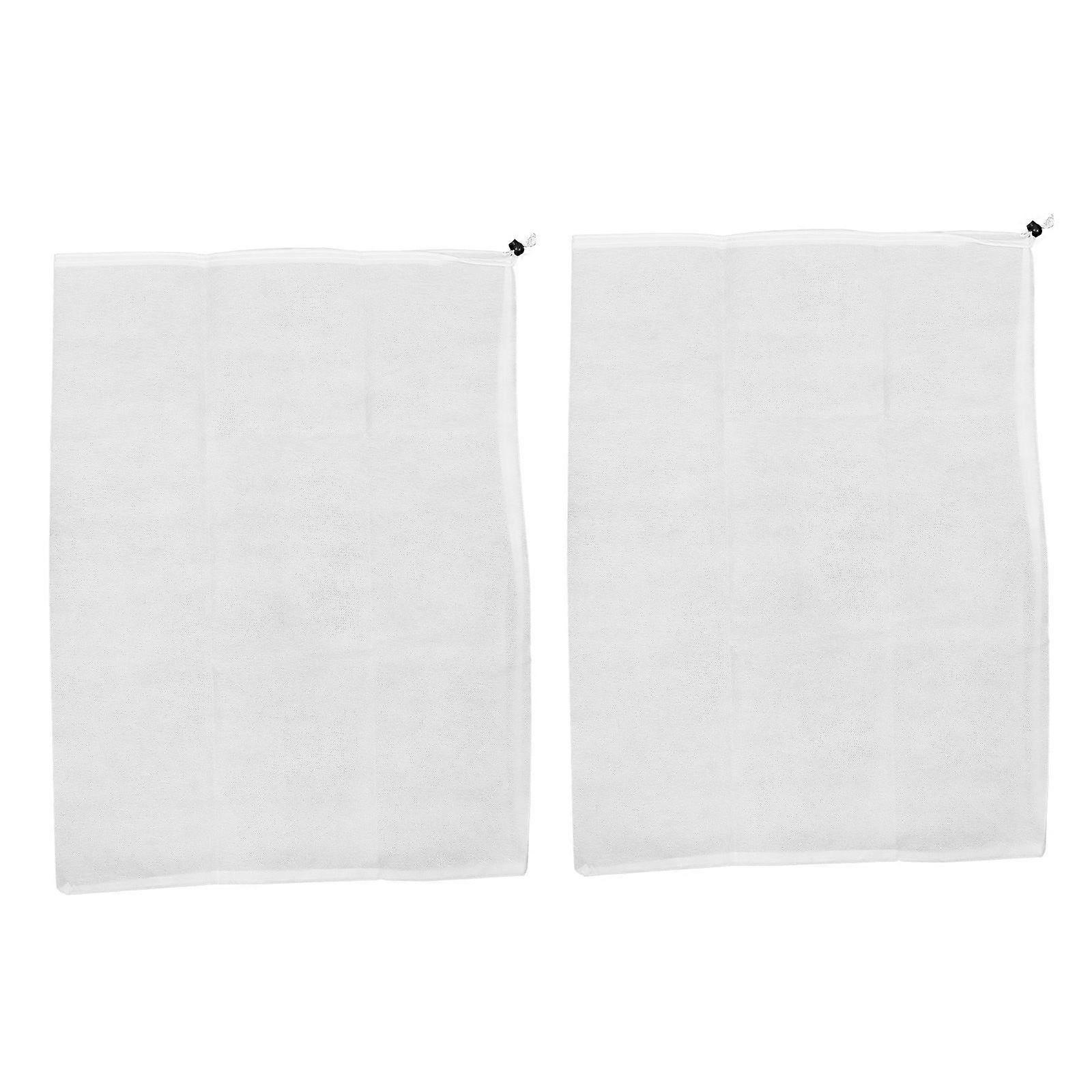 Plant Frost-Proof Cover 2Pcs Non-Woven Drawstring Protective Covers