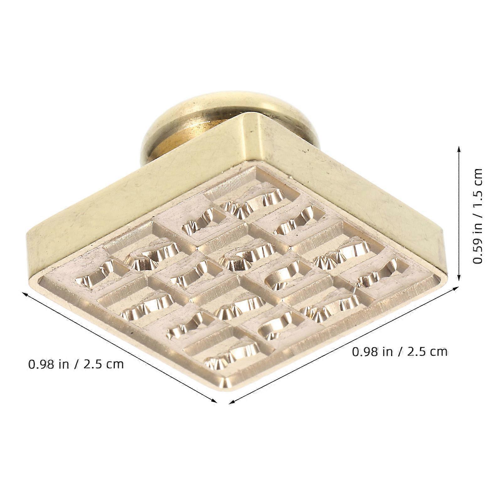 Yellow Brass Wax Seal Head Designed for DIY Craft