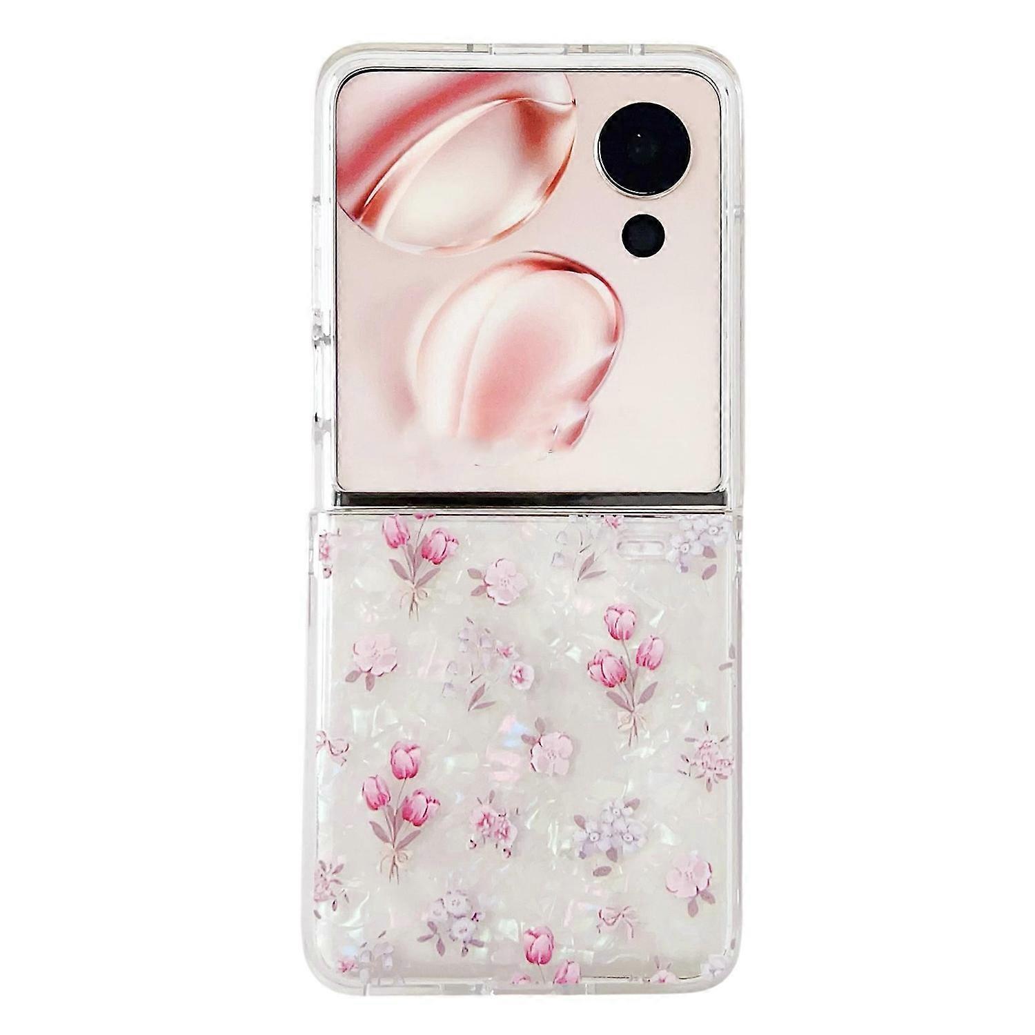 Flower Pattern PC Case For Honor Magic V Flip