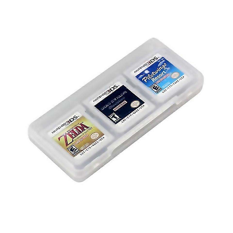 For Clear 6 In 1 Game Card Storage Case Cartridge Box For Nintendo 3ds