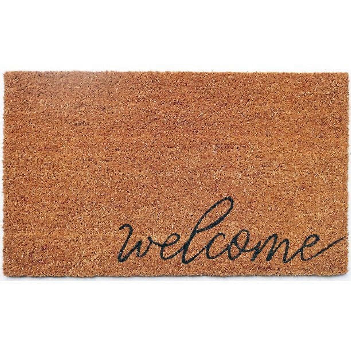 wileqep Coir Doormat Printed