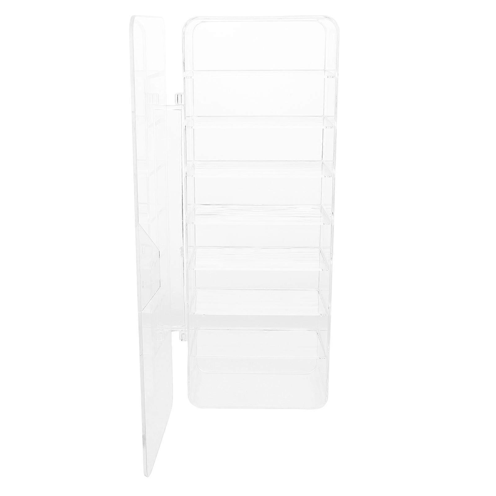 Car Model Display Case for Storage 4Pcs Transparent Plastic Organizer