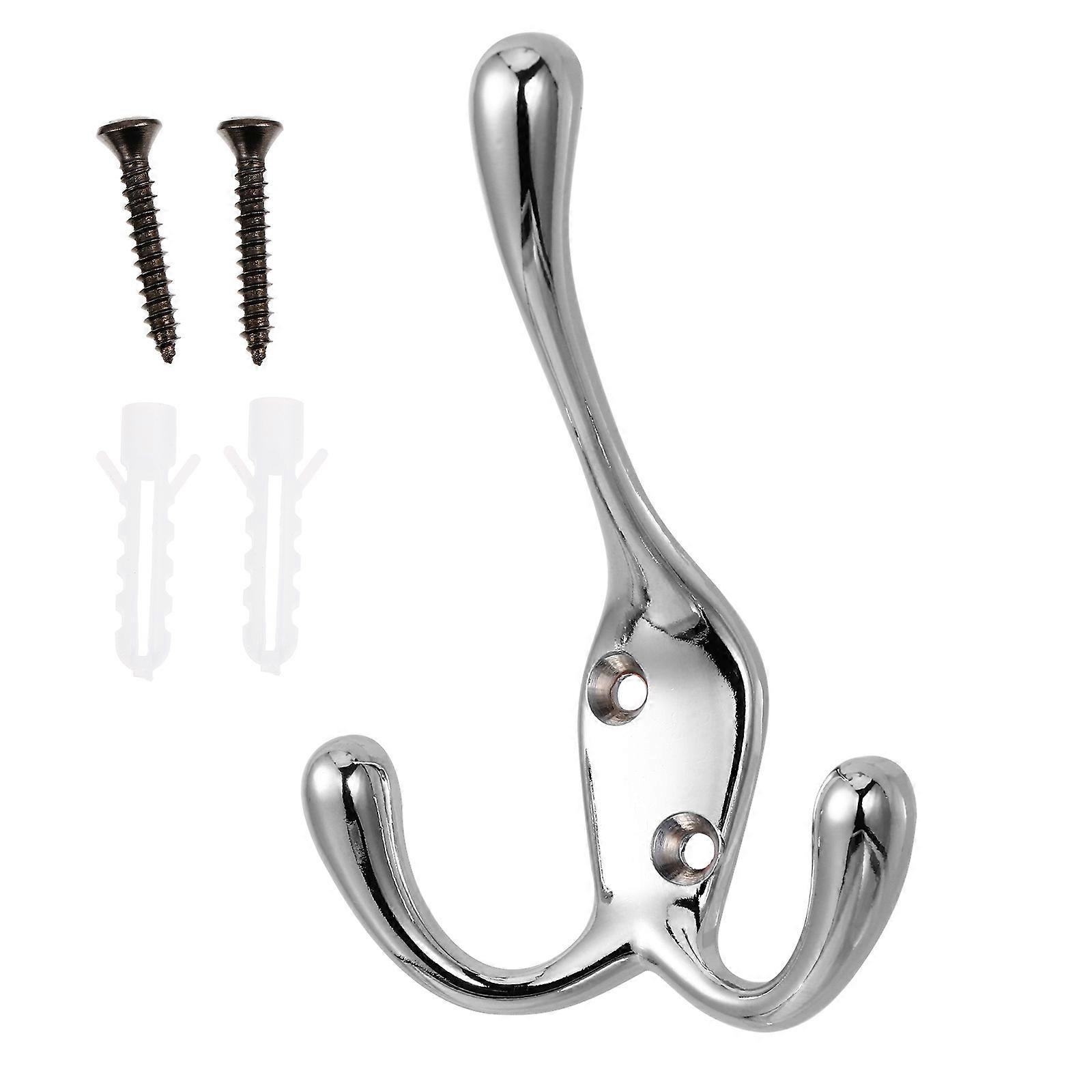 Wall Mounted Clothes Hook Retro Iron Shower Curtain Hook 2Pcs