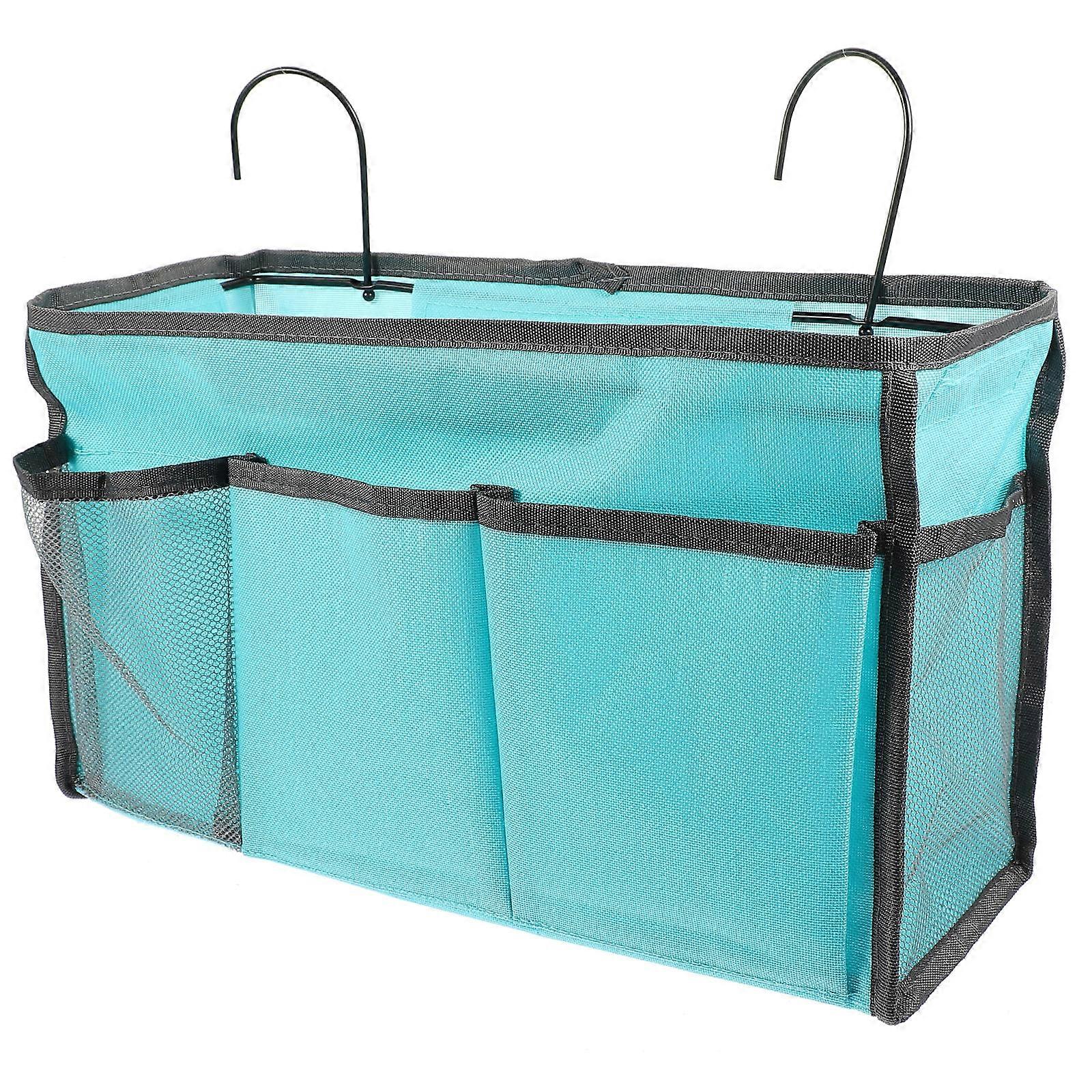 Green Bedside Organizer for Storage 2Pcs Hanging Bag with Multiple Slots