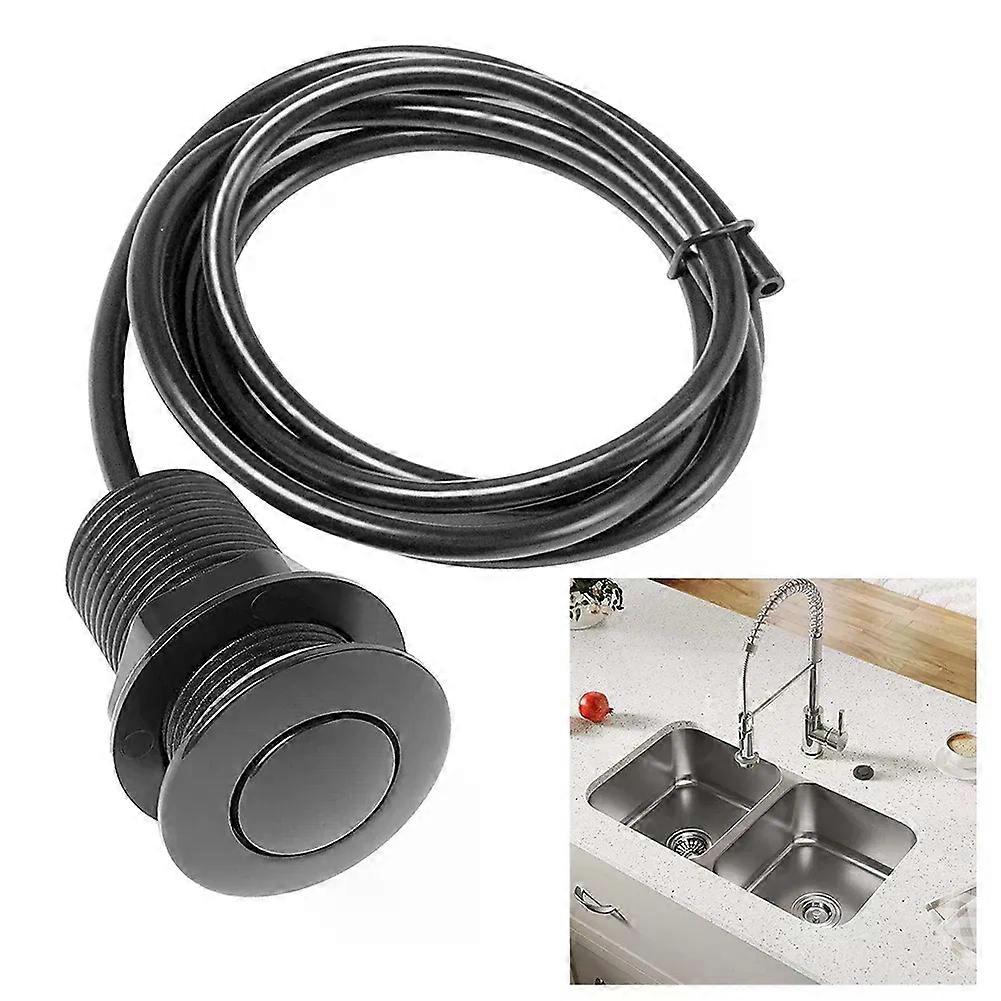 Switch Push Button Cover with15m Hose ABS Food Waste Disposer Air Switch Button Pneumatic Switch Massage Bathtub Start