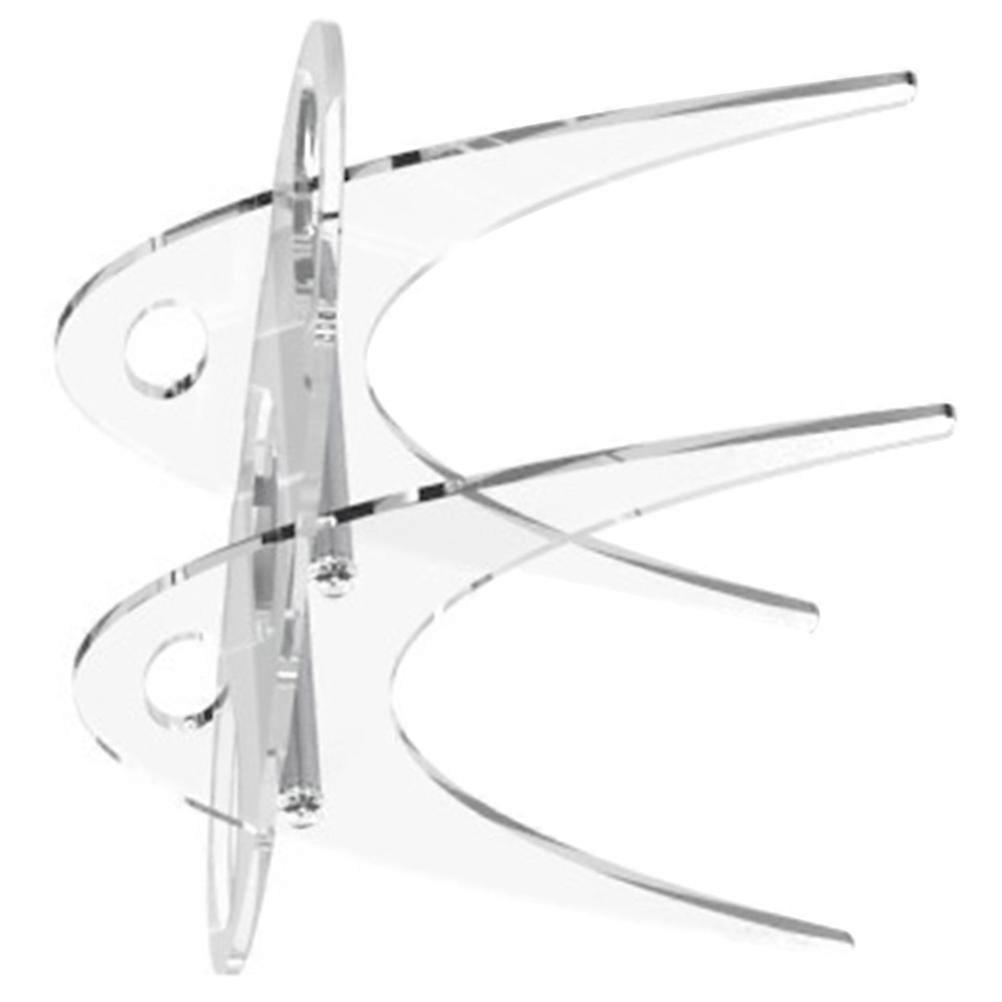 Transparent Ice Cream Cone Holder Display Stand for 4Pcs Rack