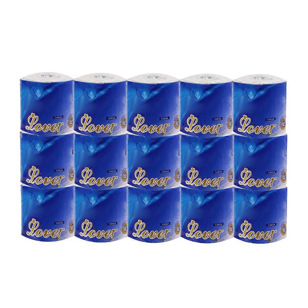 100g Toilet Paper 45 Rolls White Mixed Pulp Soft Tissue for Household Office Use Safe for Skin