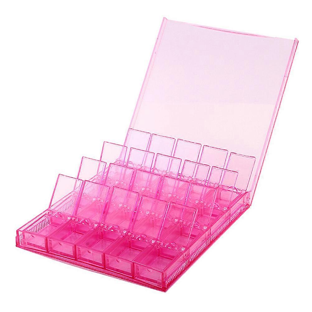 Nail Charm Organizer Box Acrylic for 5Sets with Multiple Grids