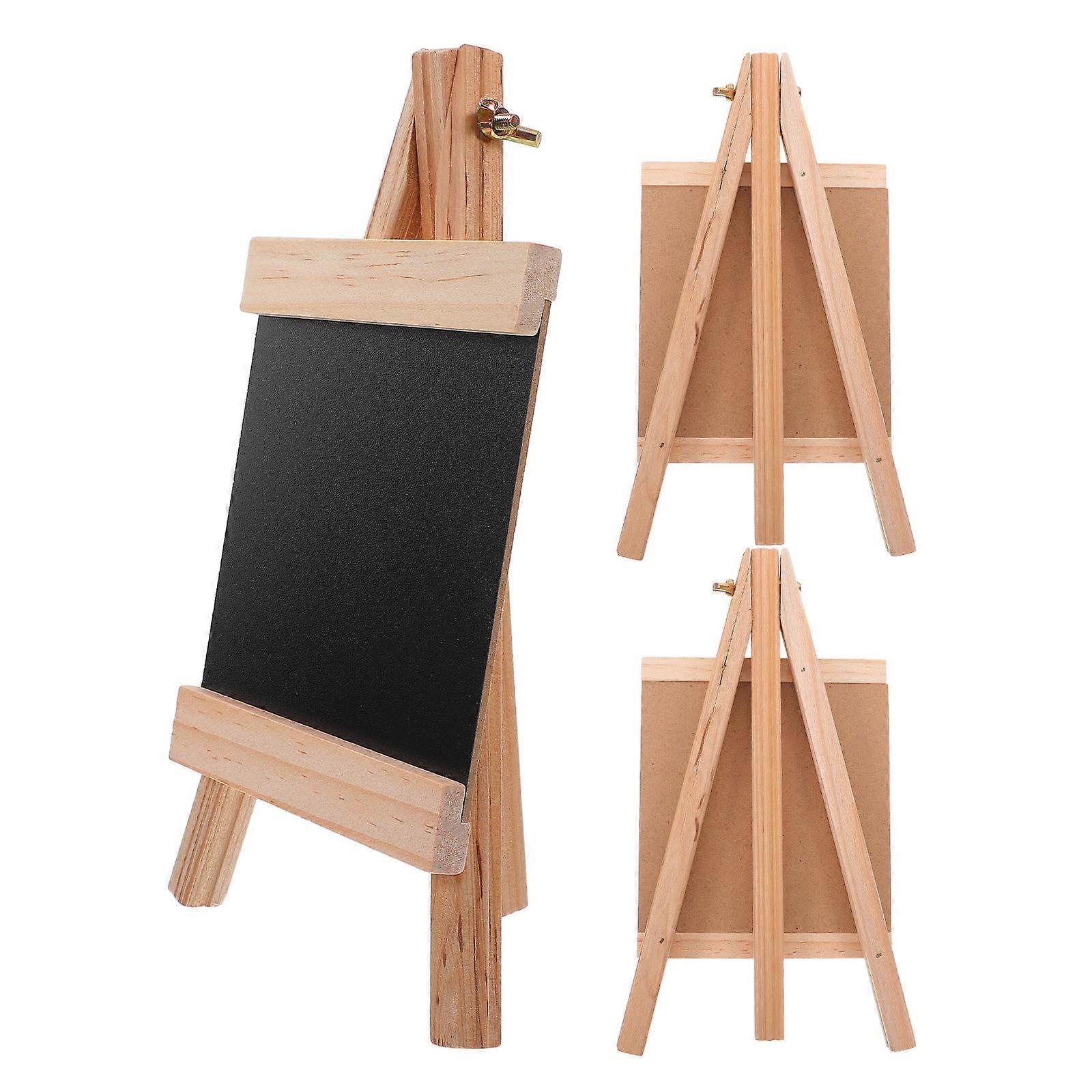 Menu Holder Wooden Memo Board for Decor with 9Pcs Chalkboards