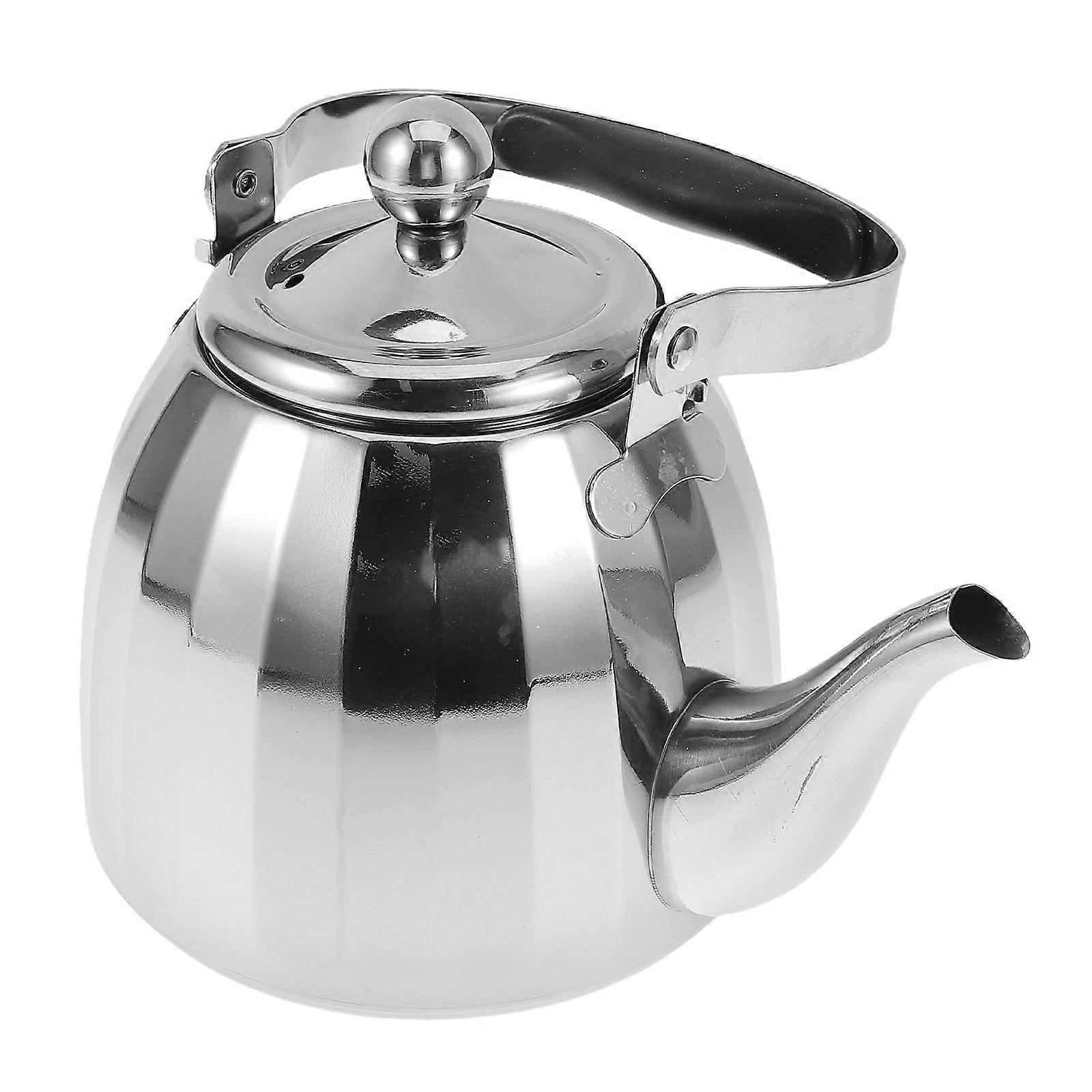Tea Kettle Stainless Steel for Restaurant Use 2Pcs Infuser Teapot