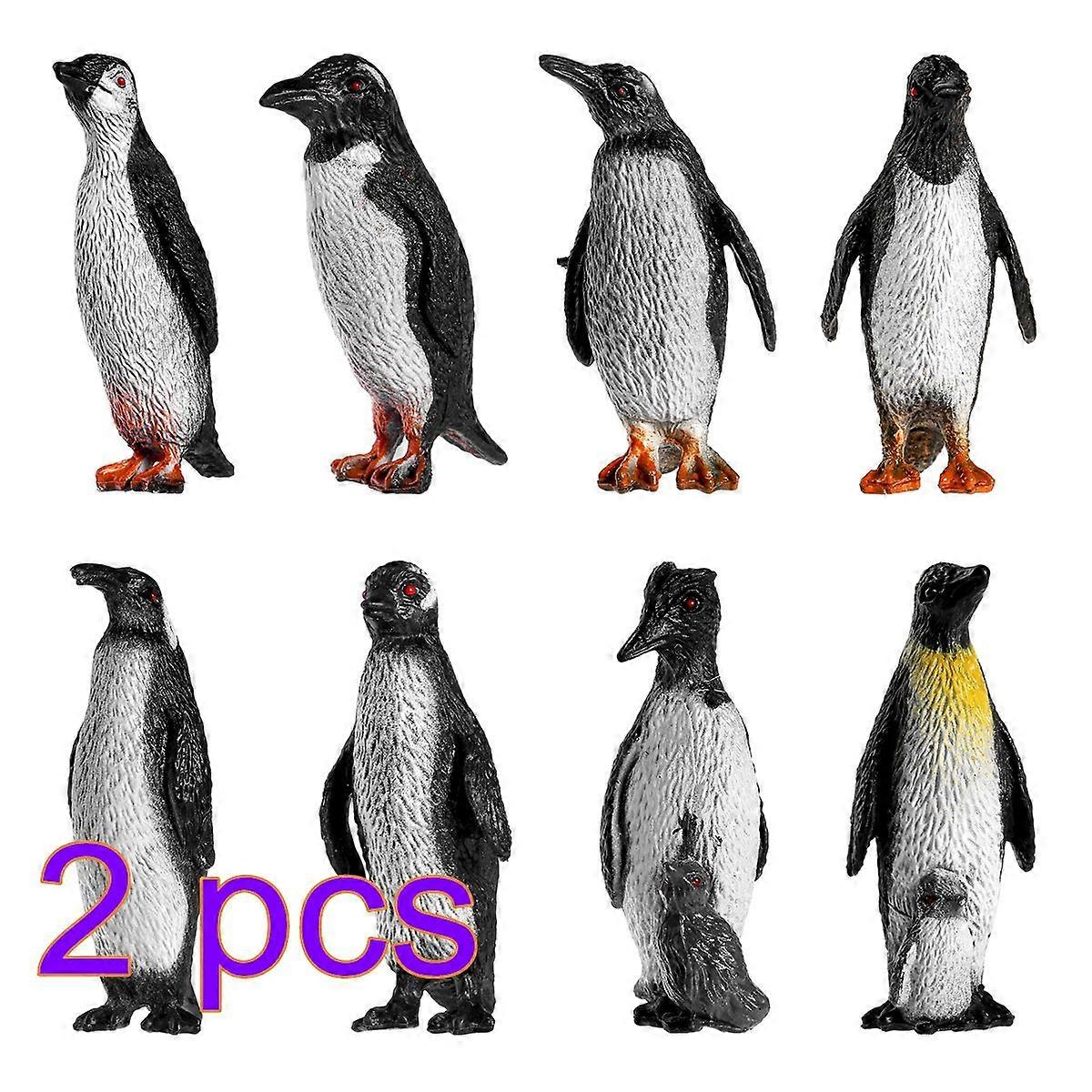 Mini Penguin Toys Penguin Figure Model for Learning 16Pcs
